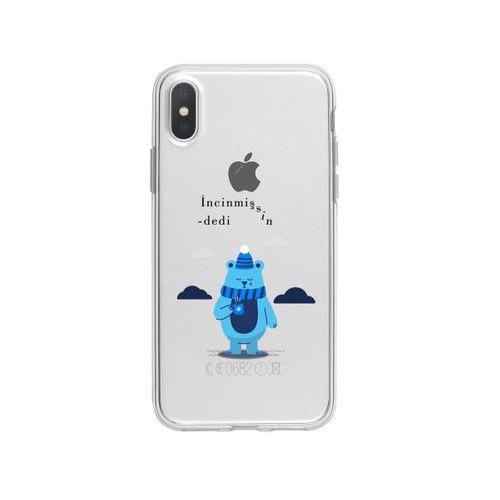 iPhone Xs Max İncinmişsin Dedi Lens Korumalı Şeffaf Telefon Kılıfı