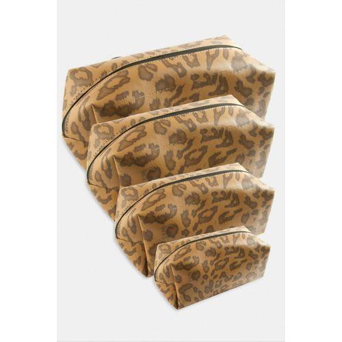 4 Adet El Tutmalı Makyaj Çantası