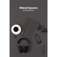 Siyah Kablosuz Klavye Ve Mouse Seti