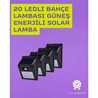 Güneş Enerjili Akıllı Duvar Lambası | Pır Sensörlü, Otomatik Aydınlatma, Dış Mekan İçin