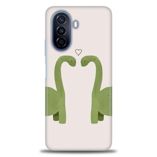 Huawei Nova Y70 Kılıf HD Baskılı Kılıf - Dinazor Aşkı + Tam Ekran Koruyucu