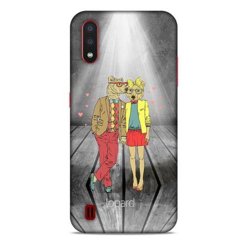 Samsung Galaxy A01 Kılıf FunnyMaX (35) Fit Design Kılıf Gri