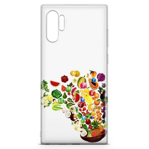 Samsung Galaxy Note 10 Plus Kılıf Vitamin Tablosu Arka Kapak Koruma Desenli Full Koruyucu