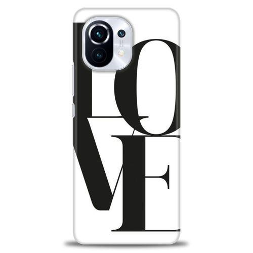 Xiaomi Mi 11 Kılıf HD Baskılı Kılıf - Love + Tam Ekran Koruyucu