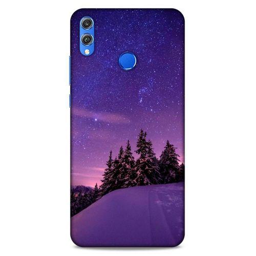 Lopard Huawei Honor 8x Uyumlu Kılıf Gece'S (4) Koruma Kılıfı Mor