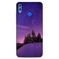 Lopard Huawei Honor 8x Uyumlu Kılıf Gece'S (4) Koruma Kılıfı Mor