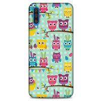 Baykuşlar (37) Desenli Silikon Kapak Telefon Kabı Samsung Galaxy A50 Kılıf