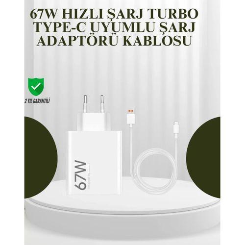 67w Güçlü Şarj Adaptörü Ve Turbo Kablo Uzun Ömürlü Dayanıklı Tasarım