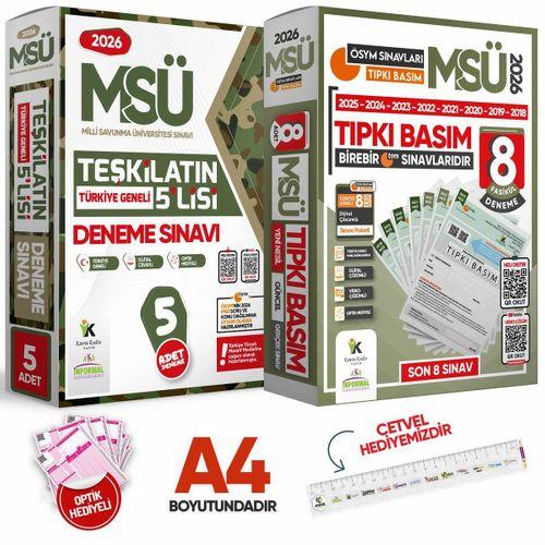 2026 MSÜ ÖSYM Çıkmış Soru 8li Tıpkı Basım ve Teşkilatın 5lisi Özgün Deneme 2li Set Türkiye Geneli