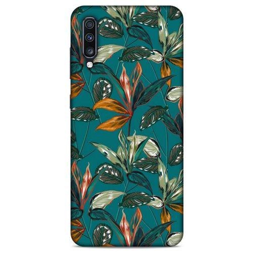 Samsung Galaxy A70s Uyumlu Kılıf Yeşil Delisi (16) Kalın Kılıf Tropikal orman yeşili