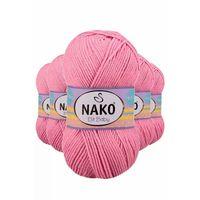 5 Adet Elite Baby El Örgü İpi Tüylenmeyen Bebek Yünü Pembe 6837