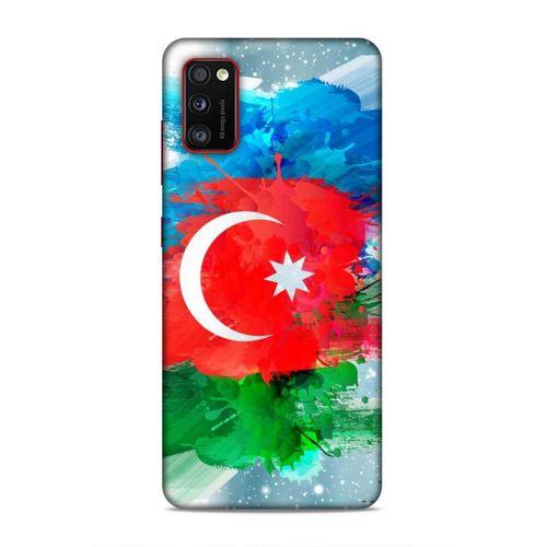 Samsung Galaxy A41 Uyumlu Kılıf Azarbaijan (15) Antişok Kılıf Bayrak İllustre