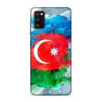 Samsung Galaxy A41 Uyumlu Kılıf Azarbaijan (15) Antişok Kılıf Bayrak İllustre