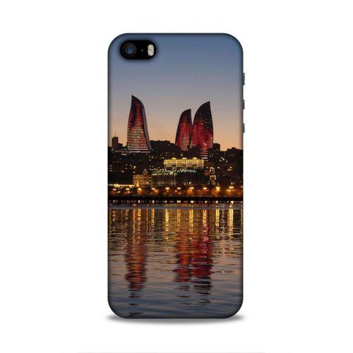 Apple iPhone SE Uyumlu Kılıf Azarbaijan (28) Arka Kapak Alov Kuleleri