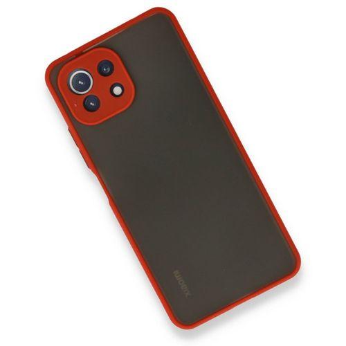 Xiaomi Mİ 11 Lite Kılıf Montreal Silikon Kapak - Kırmızı