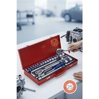 25 Parça Profesyonel Heavy Duty Lokma Takımı - 1/2" Cırcır Kolu ve Çelik Soket Seti (Çantalı)