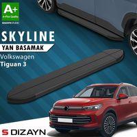 S-Dizayn VW Tiguan 3 Skyline Siyah Yan Basamak 183 Cm 2024 Üzeri A+ Kalite