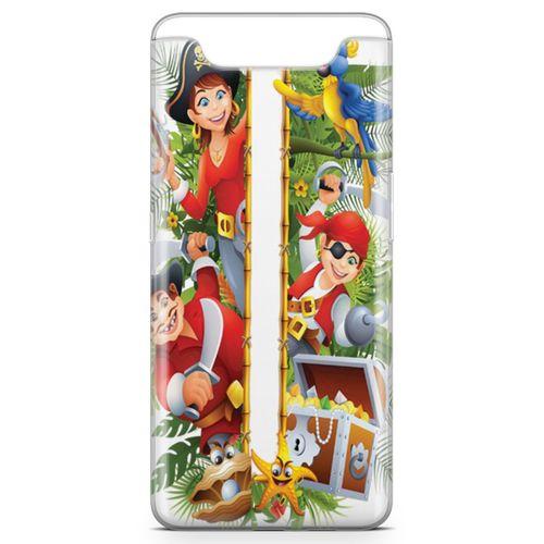 Samsung Galaxy A80 Kılıf Karayip Korsanları Arka Kapak Koruma Desenli Full Koruyucu