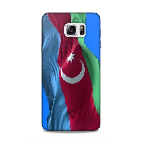 Samsung Galaxy Note 5 Uyumlu Kılıf Azarbaijan (6) Silikon Kılıf Dalgalanan Bayrak