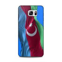 Samsung Galaxy Note 5 Uyumlu Kılıf Azarbaijan (6) Silikon Kılıf Dalgalanan Bayrak