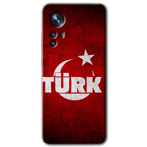 Xiaomi Mi 12 Kılıf HD Desen Baskılı Arka Kapak - Ayyıldız Türk