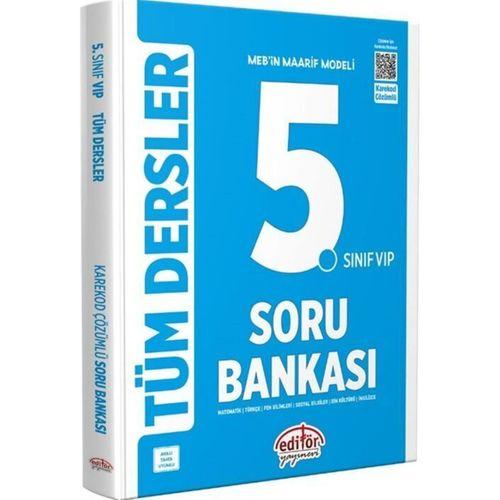 5. Sınıf VİP Tüm Dersler Soru Bankası Editör Yayınları