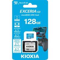 KIOXIA 128GB ExceriaG2, LMEX3L128GG2, A2 V30 4K, CL10, 160Mb/s, MicroSD Kart Bellek (SD Adaptörlü)