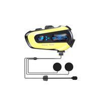 Işıklı Intercom 3 Kişi Bağlantılı 1000mah Motosiklet Bluetooth Kulaklık Seti