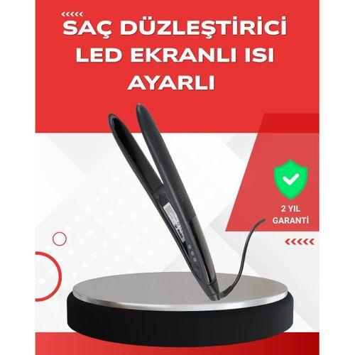 Profesyonel 2025 Saç Düzleştirici Isı Ayarlı Titanyum Seramik Plakalı A Kalite Orijinal