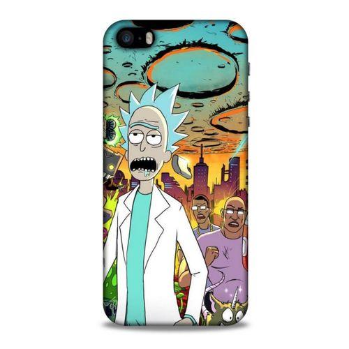 Apple Iphone 5S Uyumlu Kılıf Rick And Morty (42) Rugged Armor Kılıf Story Train Morty