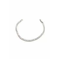 Baget Taşlı Bileklik - Gümüş