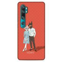 Xiaomi Mi Note 10 Kılıf FunnyMaX (15) Antişok Kılıf Kırmızı Kedi Köpek