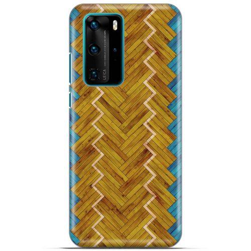 Lopard Huawei P40 Pro Uyumlu Kılıf Wood'X (37) Silicone Cover Baskılı