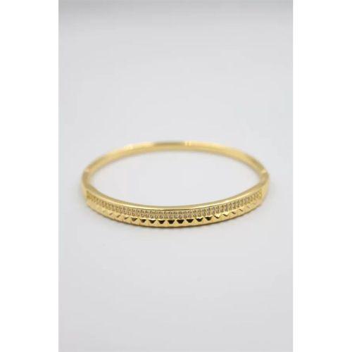 Taşlı Vip Bilezik - Altın