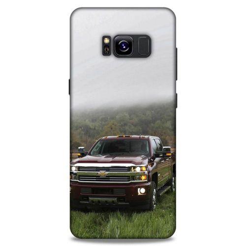 Lopard Samsung Galaxy S8 Uyumlu Kılıf PickUpX (35) Fit Design Kılıf Bordo