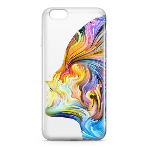 Apple iPhone 6 Plus - 6S Plus Kılıf Yüz Renk Arka Kapak Koruma Desenli Full Koruyucu