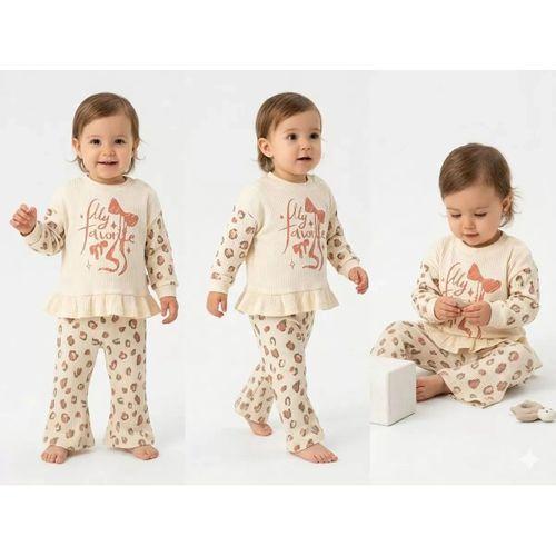 6/24 Ay İspanyol Paça Penye Bebek Takımı