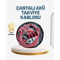 1200a Güçlü Akü Takviye Kablosu 2m Büyük Maşalı Acil Yardım
