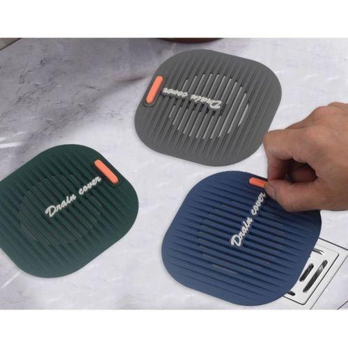 Süzgeçli Lavabo Gider Koruyucu Mat Gri