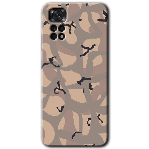 Redmi Note 11s 5G Global Kılıf HD Desen Baskılı Arka Kapak - Kamuflaj 6 + Kırılmaz Cam