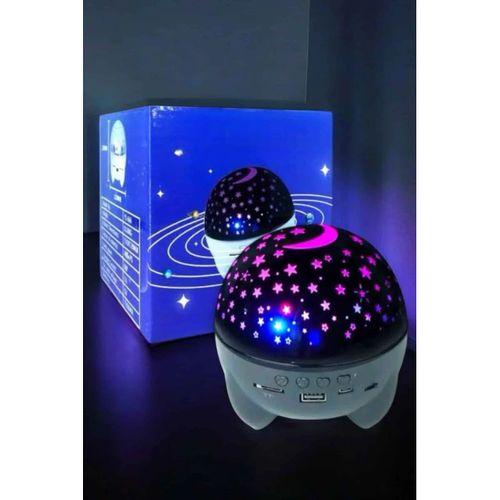 Yıldız Yansıtmalı Projeksiyon Gece Lambası Şarjlı Taşınabilir