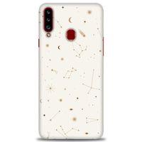 Samsung Galaxy A20S Kılıf HD Baskılı Kılıf - Yıldız Haritası + Tam Ekran Koruyucu