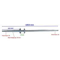 SEVGENT Buggy Sy Arka Aks 1053 Mm Bilya Yatağı 30 Mm 2 Flanşlı 23 Freze Öm