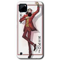 Realme C21 Kılıf HD Desen Baskılı Arka Kapak + Temperli Cam - Joker İskambil