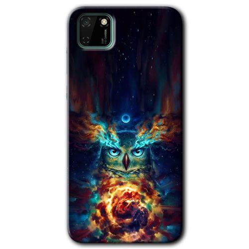 Huawei Y5P Kılıf HD Desen Baskılı Arka Kapak - Ballı Baykuş