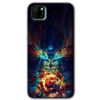 Huawei Y5P Kılıf HD Desen Baskılı Arka Kapak - Ballı Baykuş