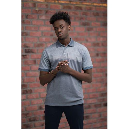 Advante Regular Fit Likralı Pano Desenli Polo Yaka T-shirt