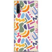 Samsung Galaxy Note 10 Plus Kılıf HD Baskılı Kılıf - Color + Tam Ekran Koruyucu