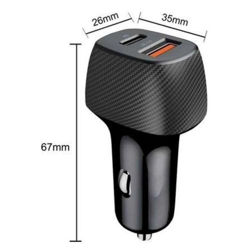 Araç İçi Hızlı Şarj Soketi 38w Oto Çakmaklık Type-c Araba Çakmaklık