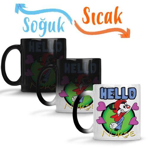 Hellooooo Nurse Sihirli Kupa Bardak Porselen